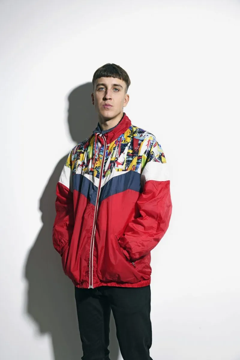 80s vintage multi colour block jacket unisex