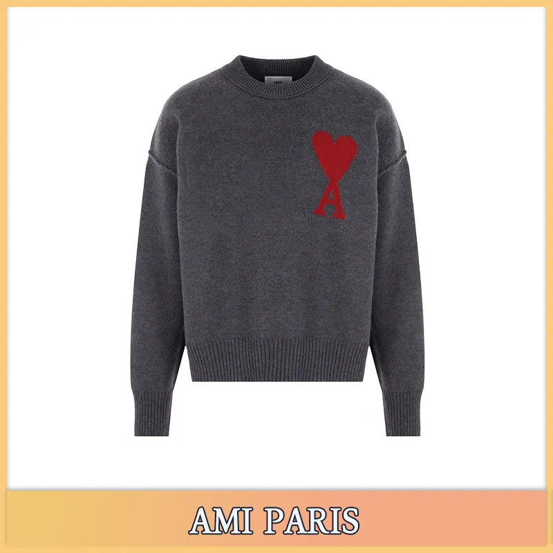 AMI PARIS  |Unisex Street Style Chain Skater Style Designers Sweaters