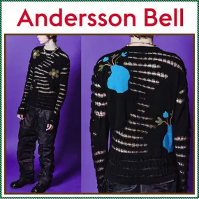 ANDERSSON BELL  |Unisex Street Style Long Sleeves Plain Logo Sweaters