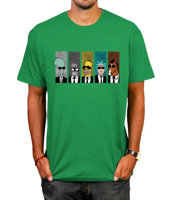 Anime rick morty t-shirt Cool TV Tee Men Tees Shirt Couple Geek BoJack Horseman Short Sleeve T Shirt Boyfriend's Tees camiseta