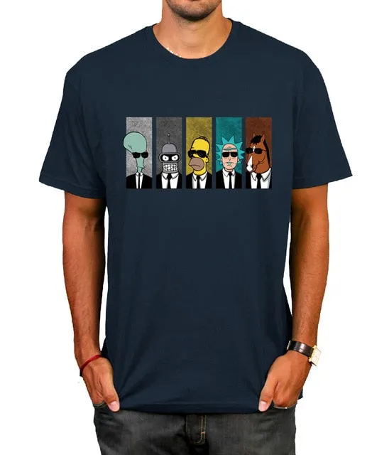 Anime rick morty t-shirt Cool TV Tee Men Tees Shirt Couple Geek BoJack Horseman Short Sleeve T Shirt Boyfriend's Tees camiseta