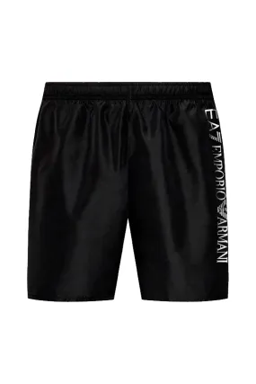 Armani EA7 Side Logo Swim Shorts Black