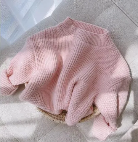 Baby Kid Girls Solid Color Sweaters Wholesale 24011109