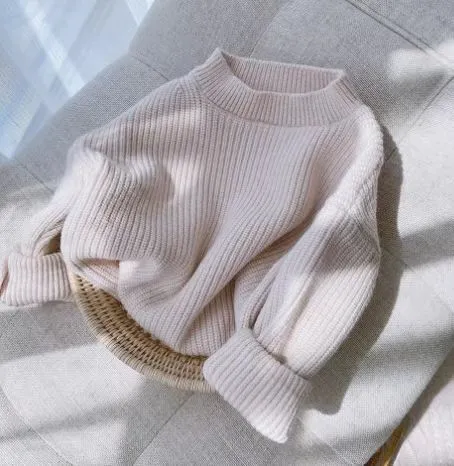 Baby Kid Girls Solid Color Sweaters Wholesale 24011109