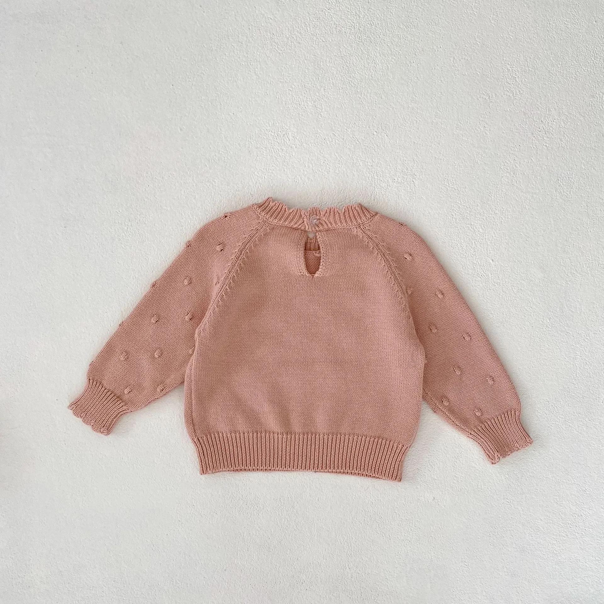 Baby Kid Girls Solid Color Sweaters Wholesale 24011185