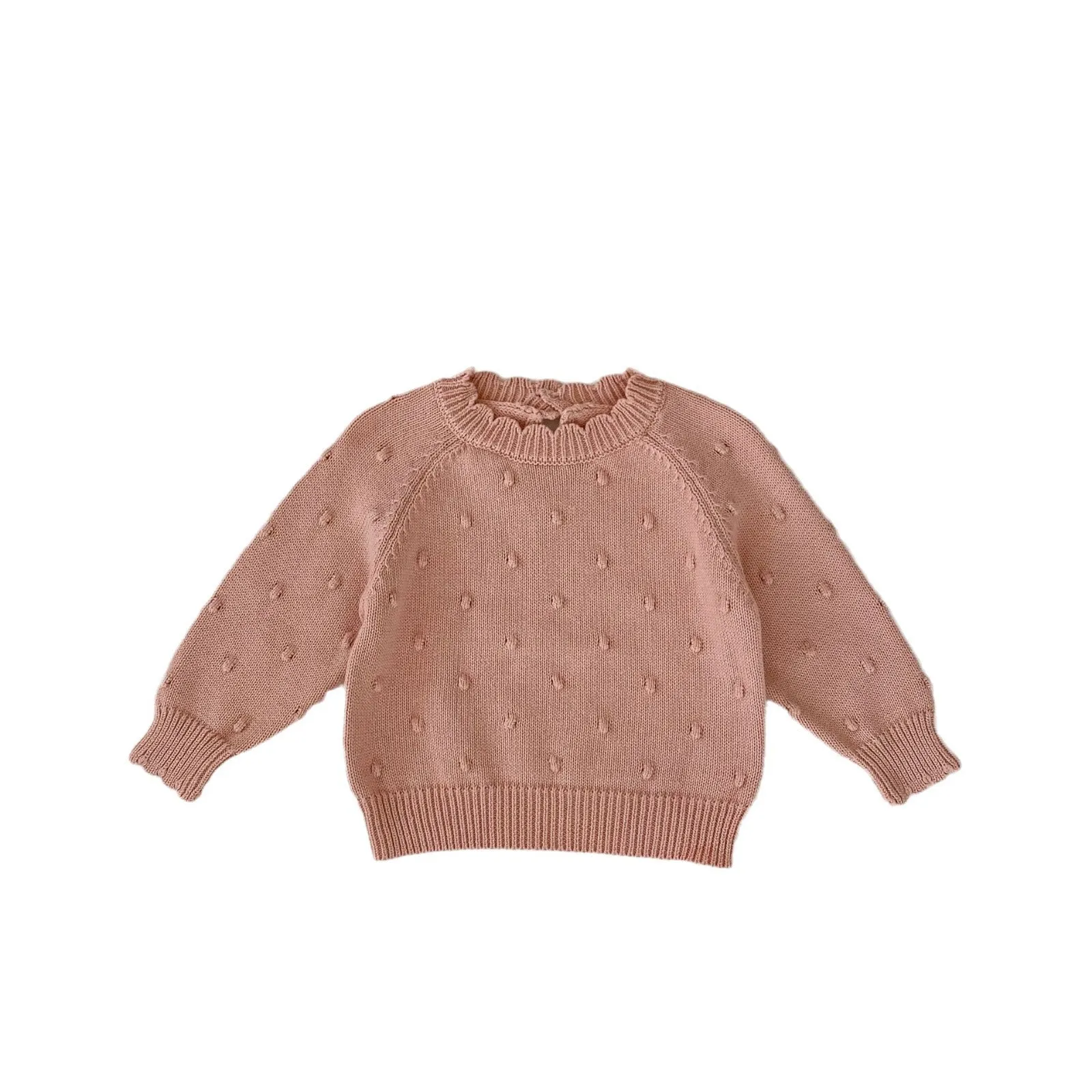 Baby Kid Girls Solid Color Sweaters Wholesale 24011185