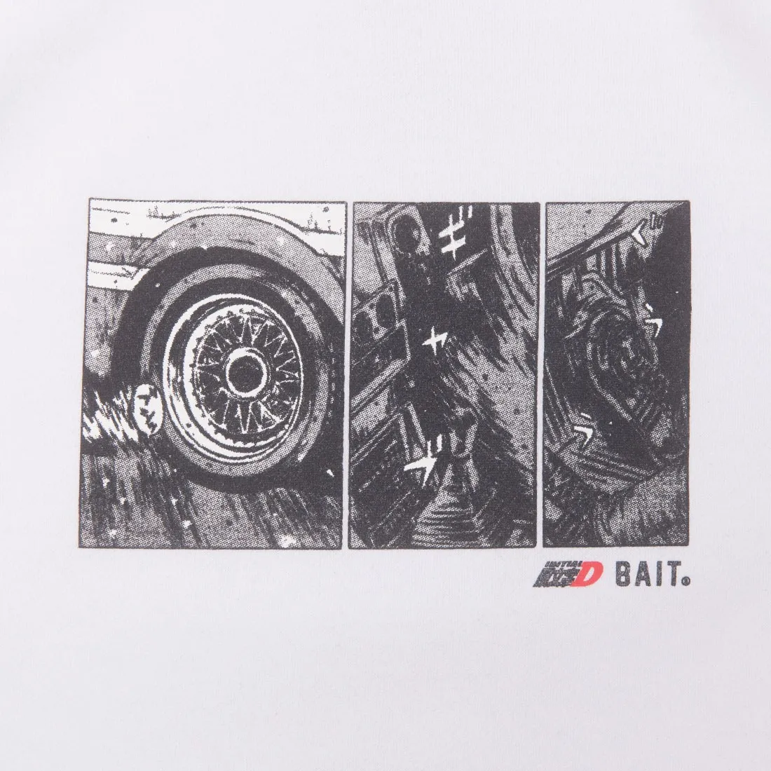 BAIT x Initial D Men How To Drift Hoody (white)