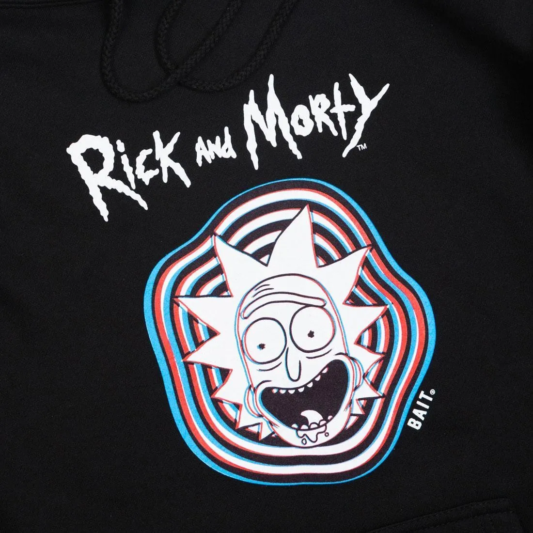 BAIT x Rick and Morty Men Psychedelic Trippy Hoody (black)