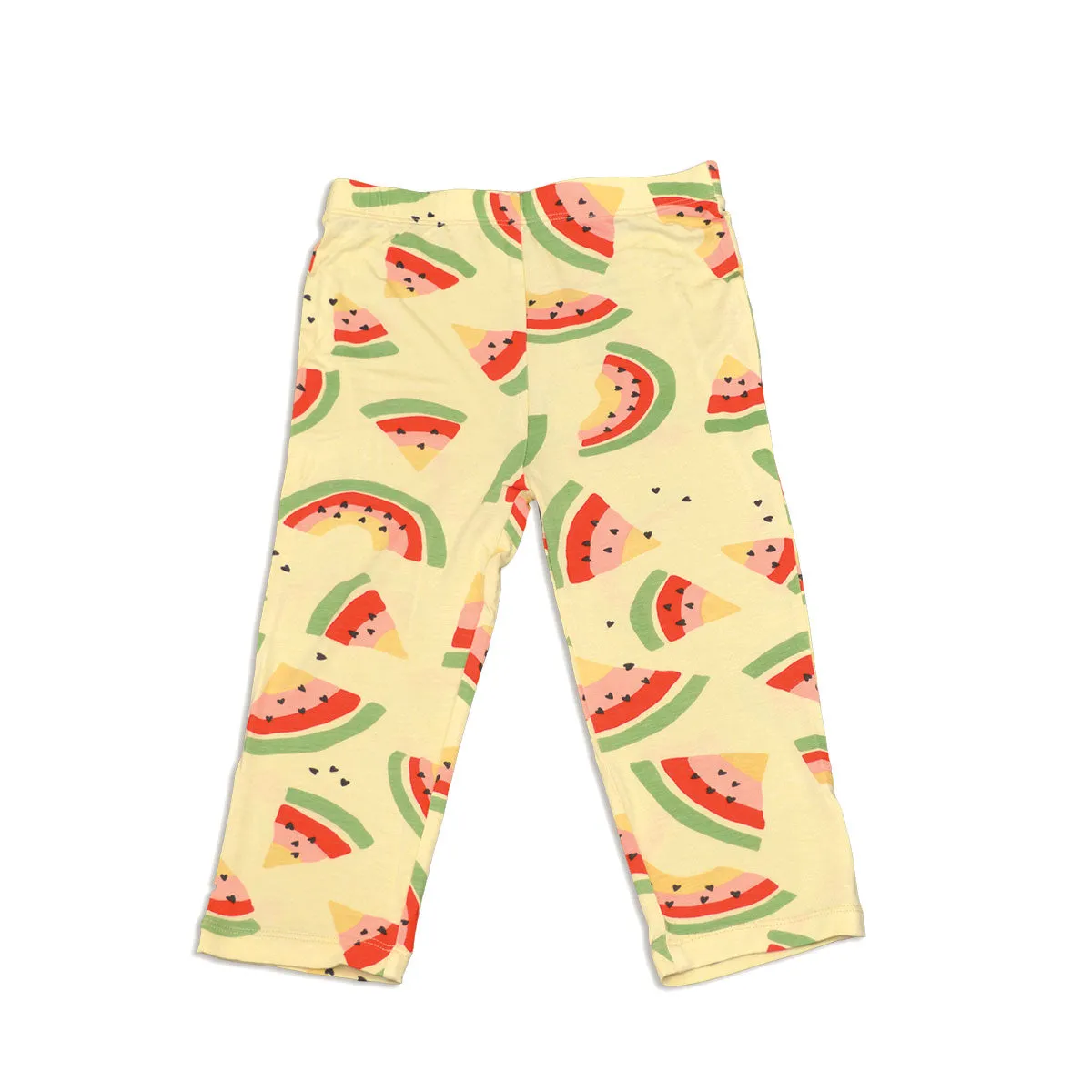 Bamboo Capri Leggings (Watermelon Rainbow Print)