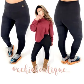 Best Leggings Ever! (2inch Waist Band)- Black