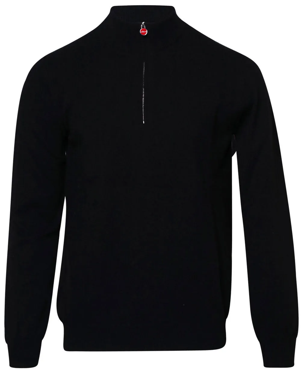 Black Cashmere Quarter Zip