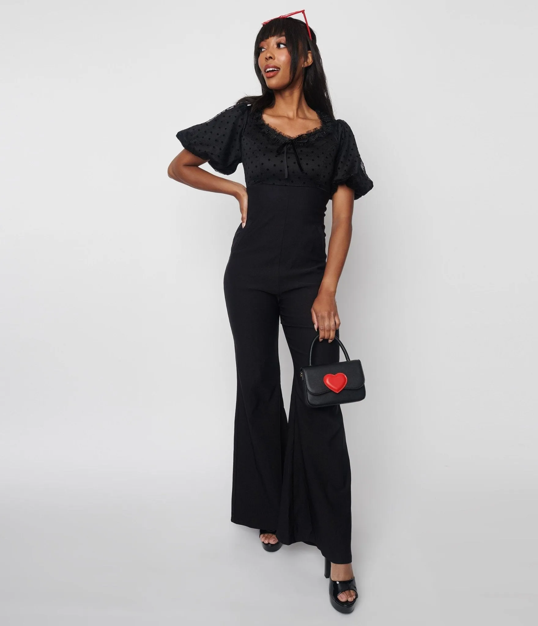 Black Polka Dot Dina Jumpsuit