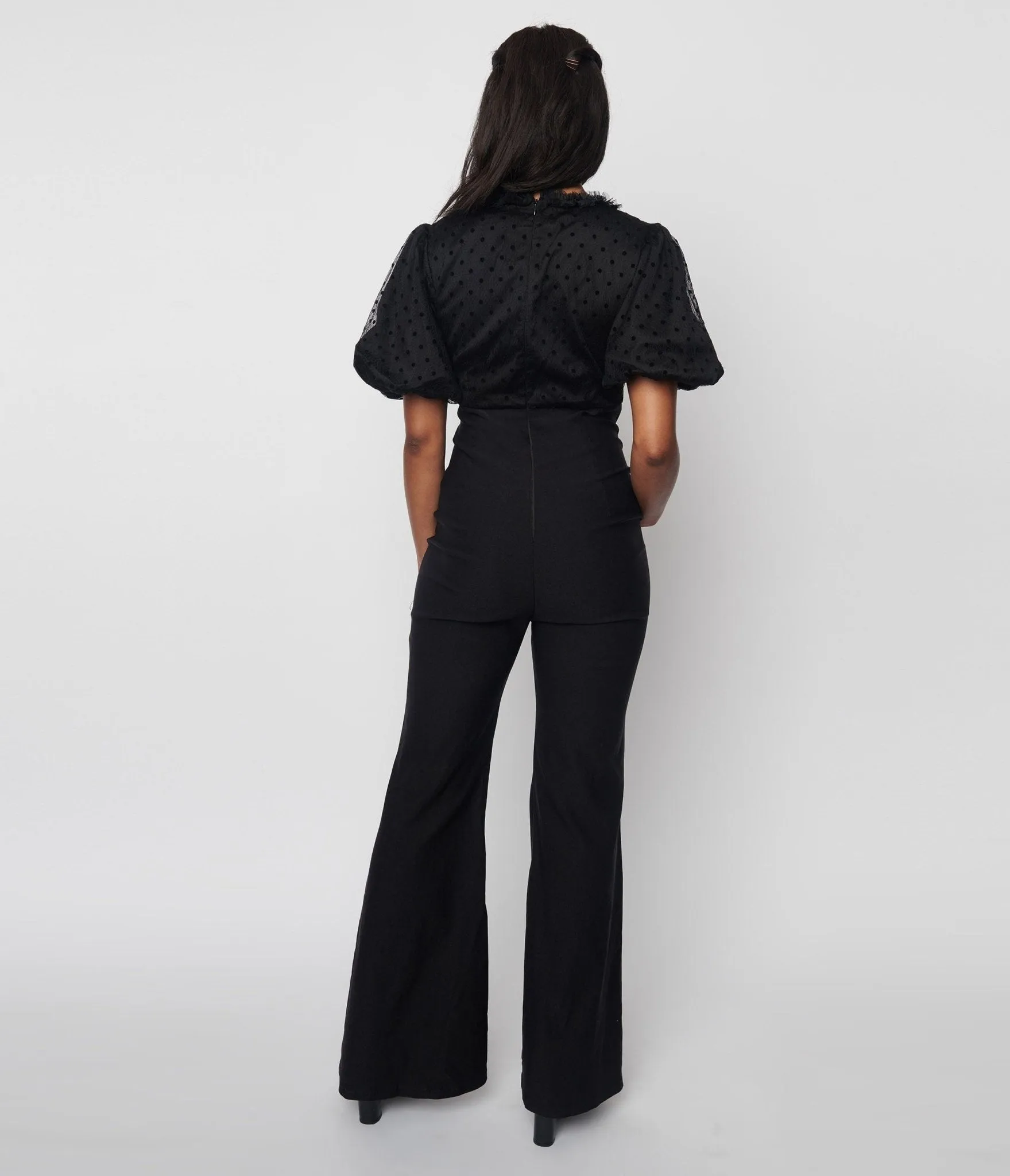 Black Polka Dot Dina Jumpsuit