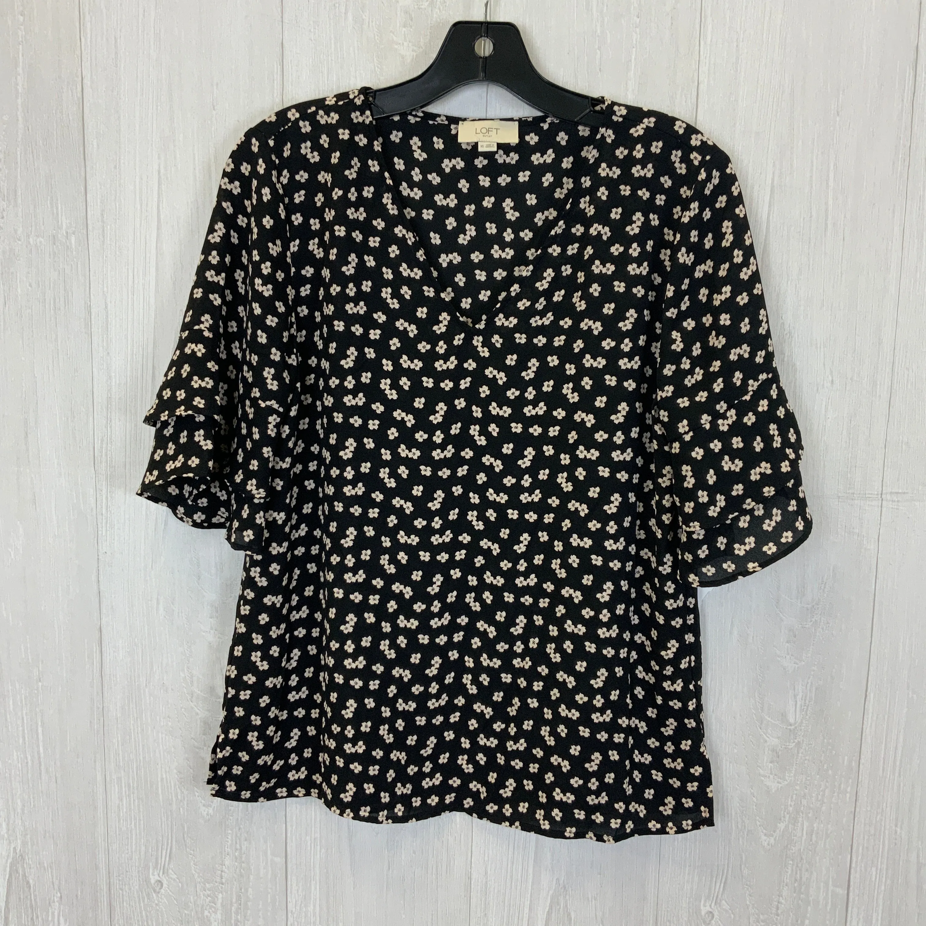 Blouse Short Sleeve By Loft O  Size: Xs