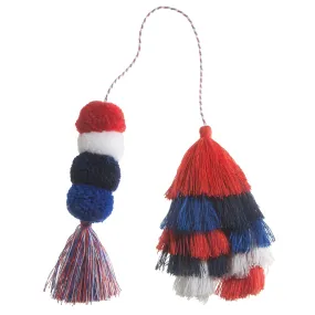 Bogg Bag Bauble - USA Double Tassel