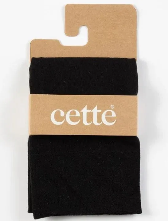 Cette Montreux Plus Size Cotton Knee Highs Black 216-12