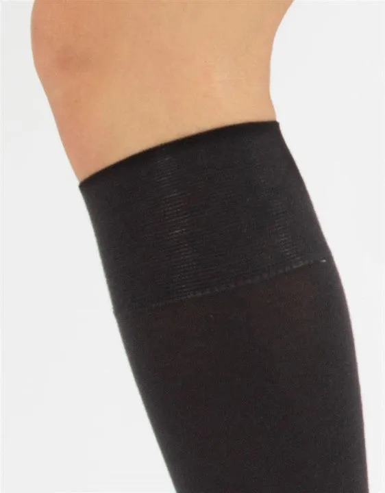 Cette Montreux Plus Size Cotton Knee Highs Black 216-12