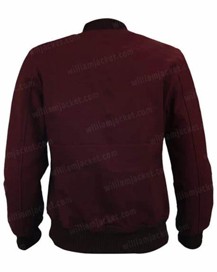 Chloe Frazer Uncharted Maroon Bomber Jacket - William Jacket