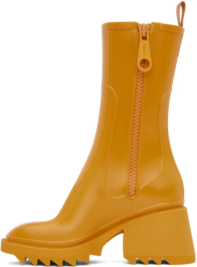 Chloé Yellow Betty Boots