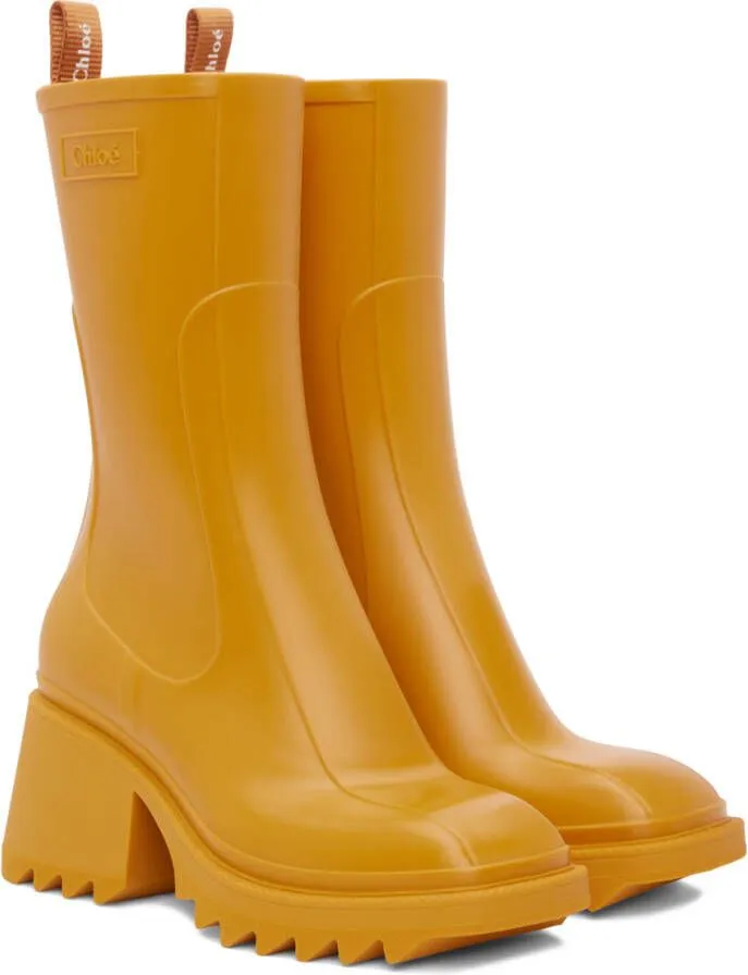 Chloé Yellow Betty Boots