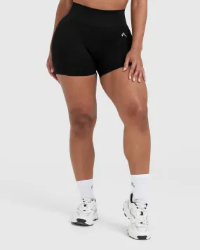 Classic Seamless 2.0 Booty Shorts | Black Marl