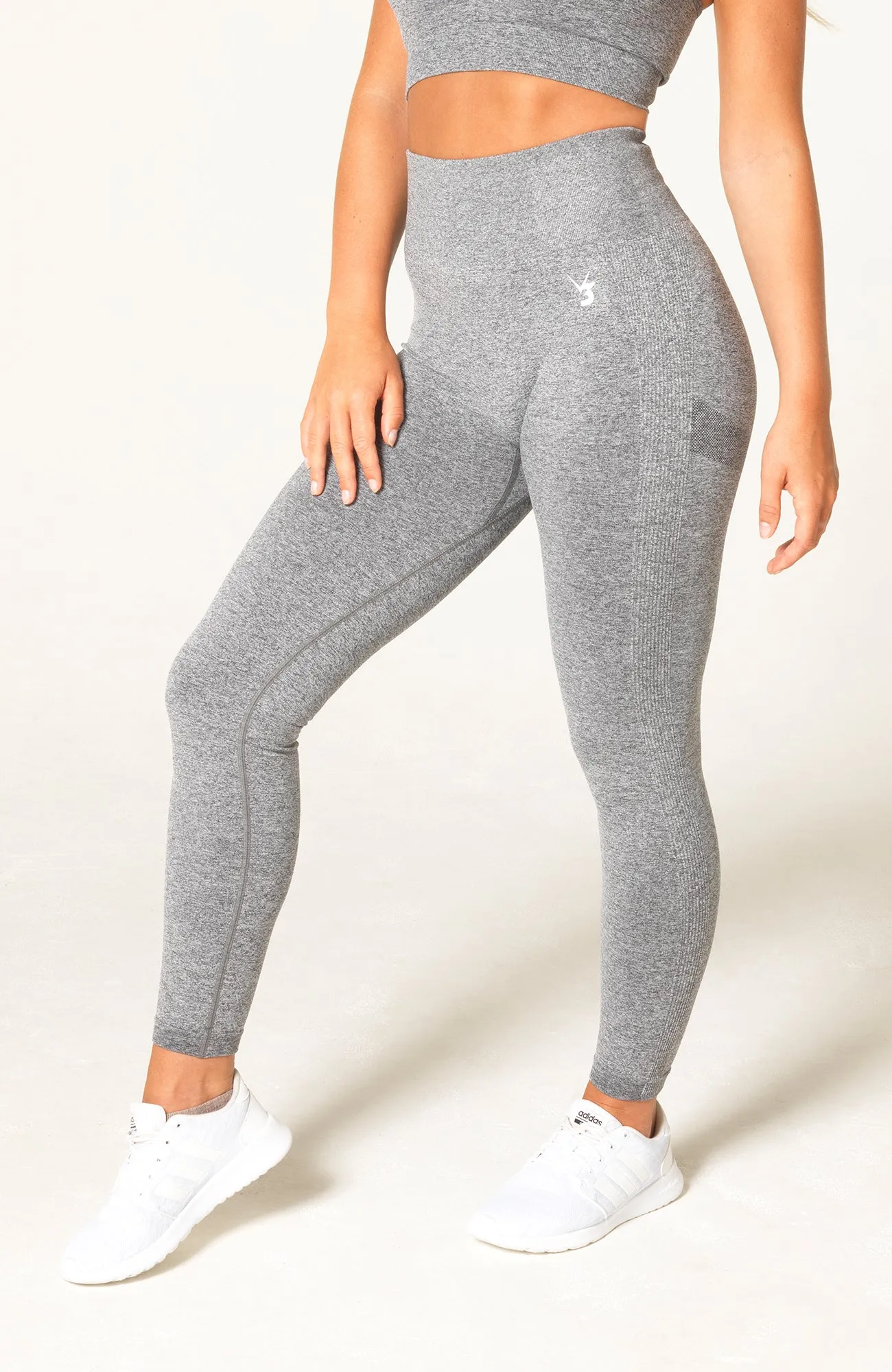 Define Seamless Scrunch Leggings - Grey Marl