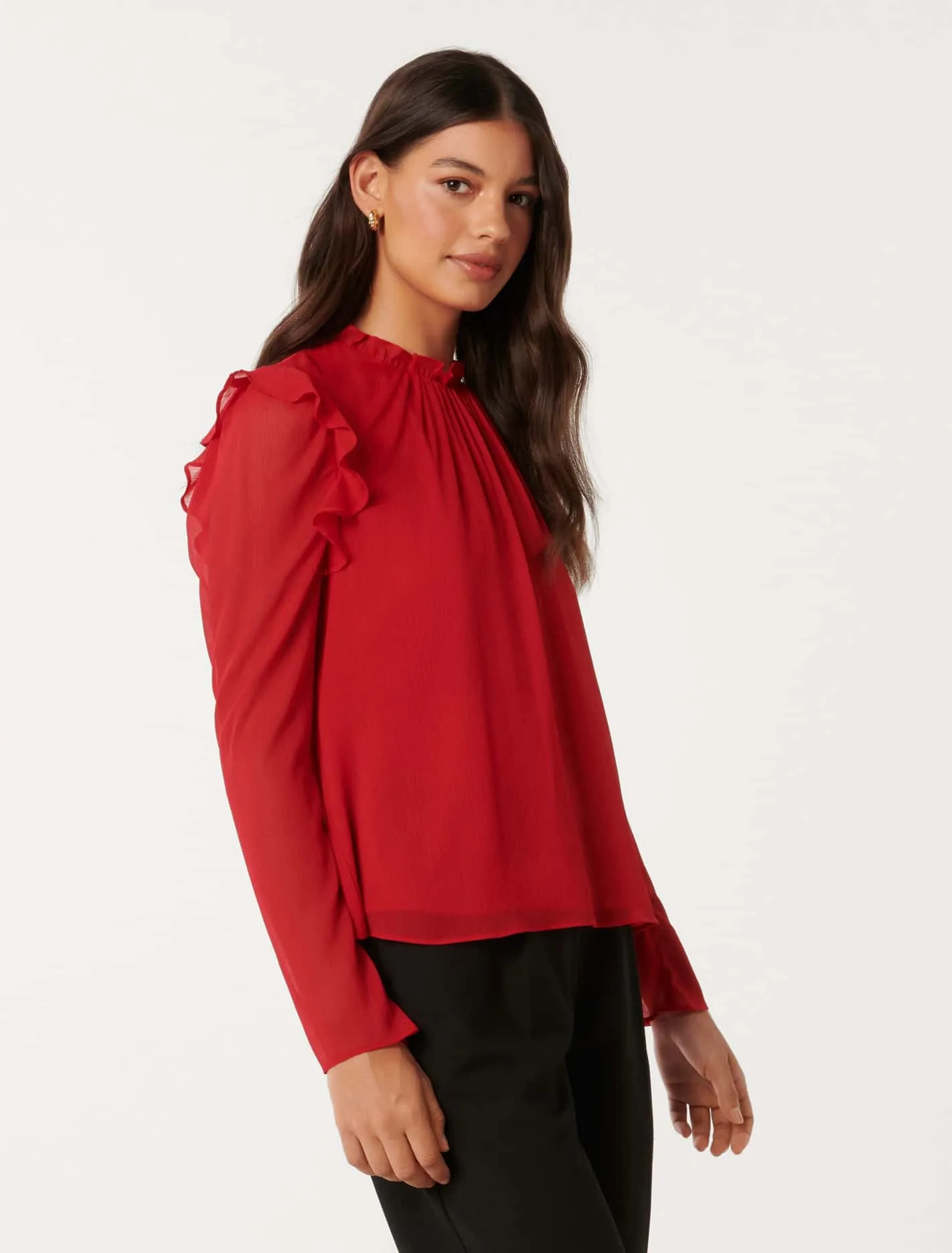 Diane Frill Detail Blouse