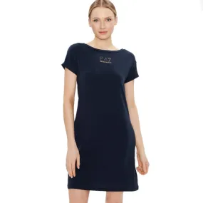 EA7 Womens Short Sleeve Mini Dress