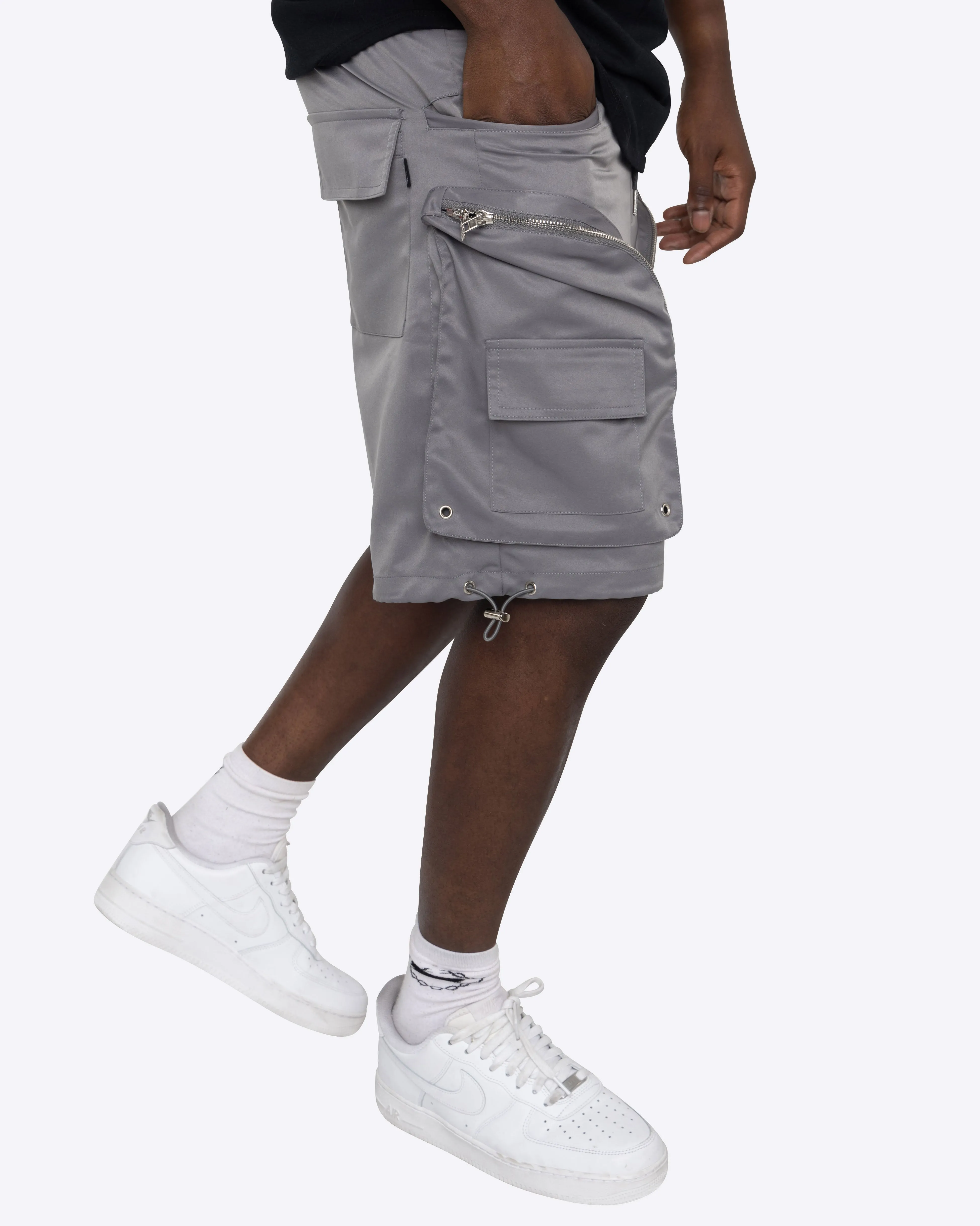 EPTM PAVEMENT CARGO SHORTS-GREY