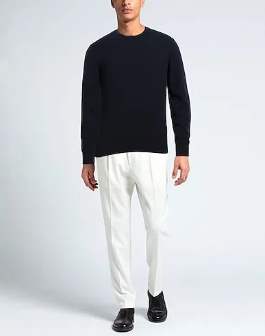 Ermenegildo Zegna  |Crew Neck Cashmere Long Sleeves Plain Oversized Luxury