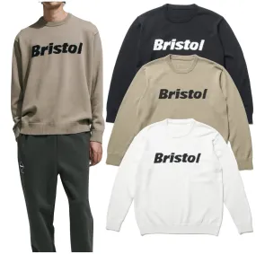 F.C.Real Bristol  |Unisex Street Style Long Sleeves Cotton Logo Sweaters