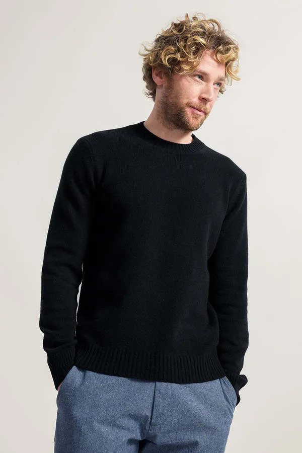 Ferruccio Recycled Wool Sweater - Black