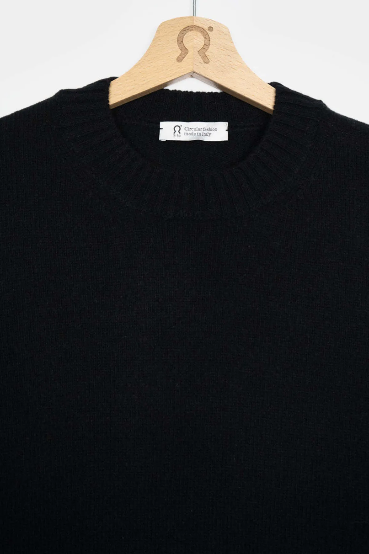 Ferruccio Recycled Wool Sweater - Black