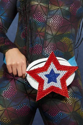 Fever Americana Sequin Star Bum Bag