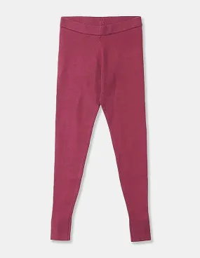 GAP Girls Red Solid Sweater Leggings