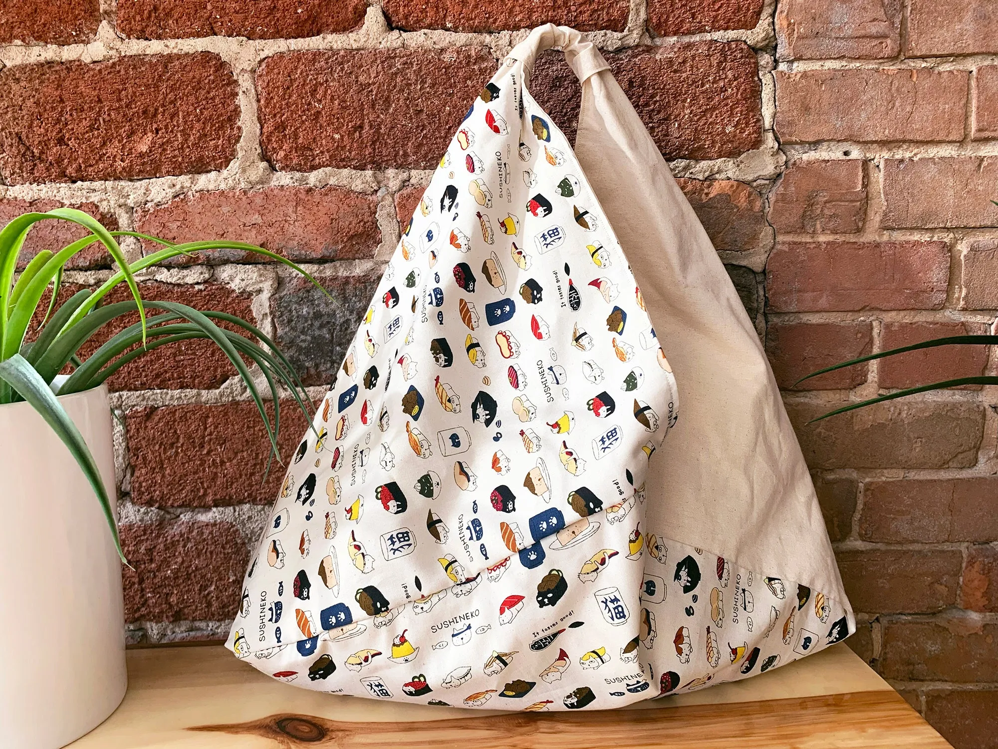 *Handmade* Origami bag | Market bag | Sushi-Neko