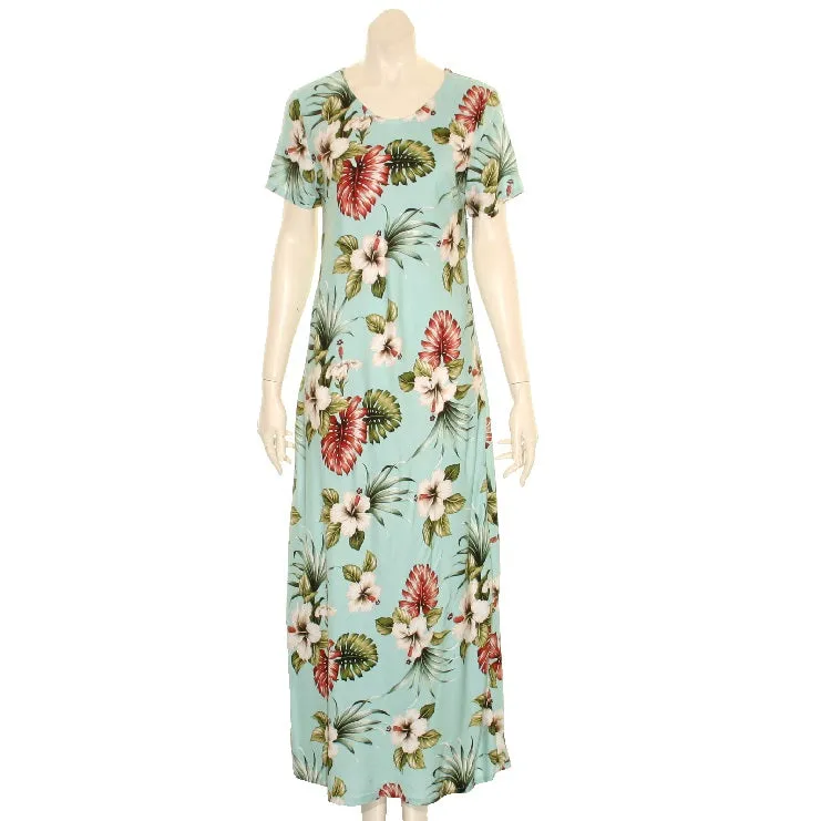 Hawaiian Floral Long Dress