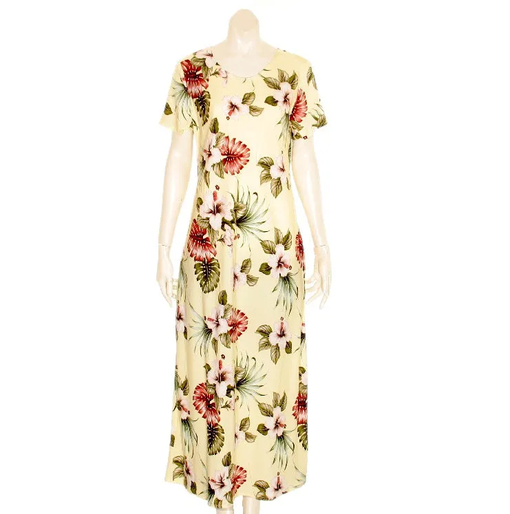 Hawaiian Floral Long Dress