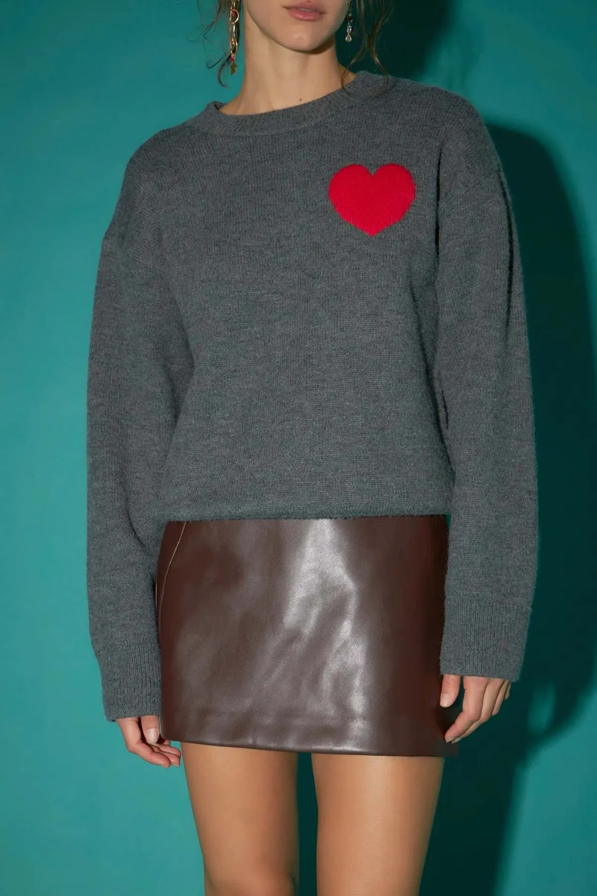 HEART Sweater - Grey