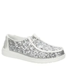 HEYDUDE  WOMENS WENDY SEQUIN SLIP ON SNEAKER