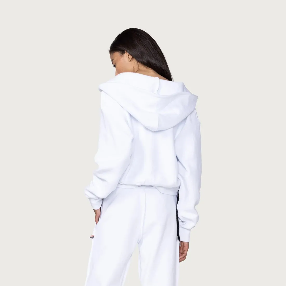 Honor The Gift Women Reversed Honoree Zip Up Hoody (white)