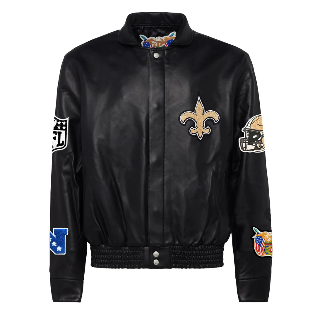 Jeff Hamilton New Orleans Saints Full Leather Jacket