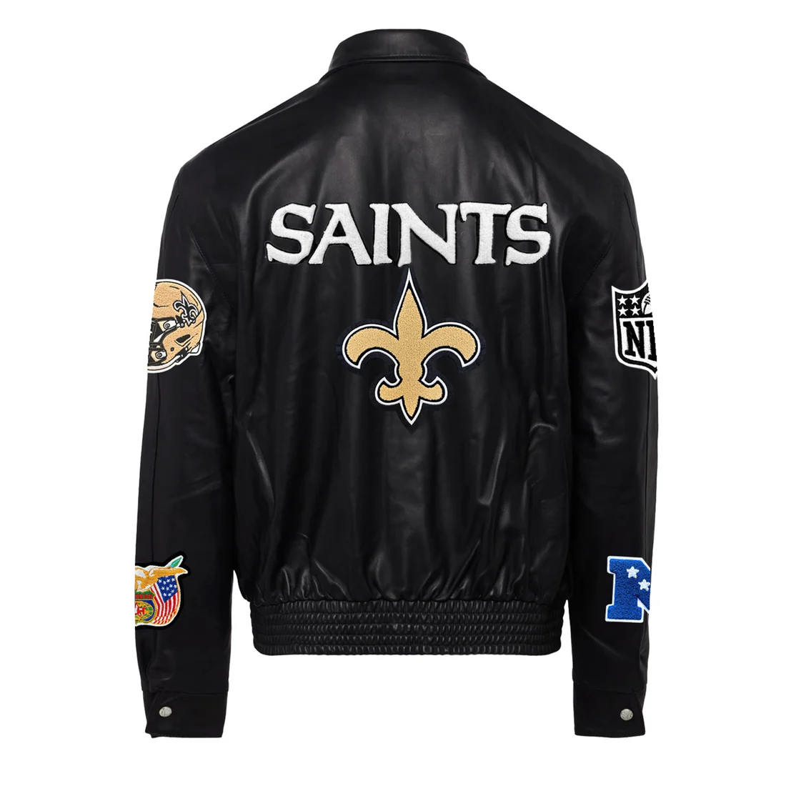 Jeff Hamilton New Orleans Saints Full Leather Jacket