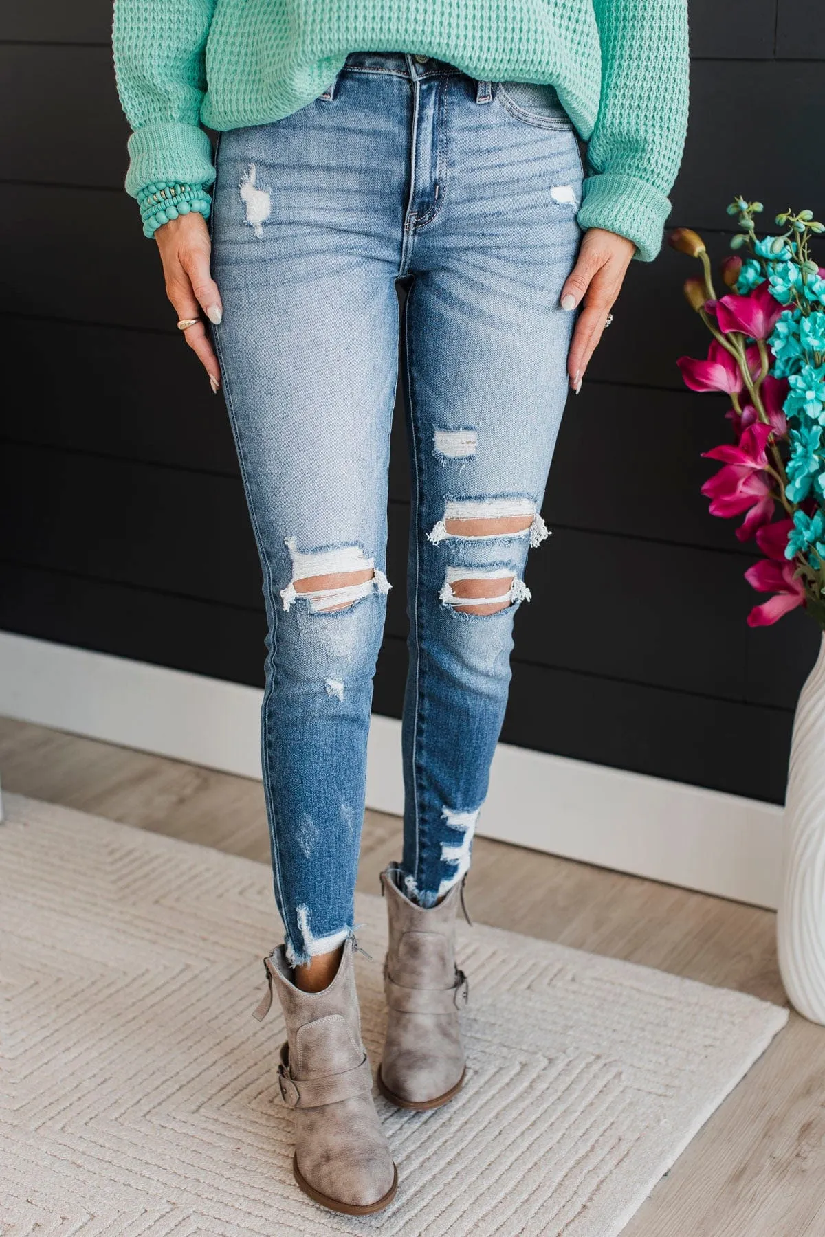 KanCan Ankle Skinny Jeans- Serena Wash