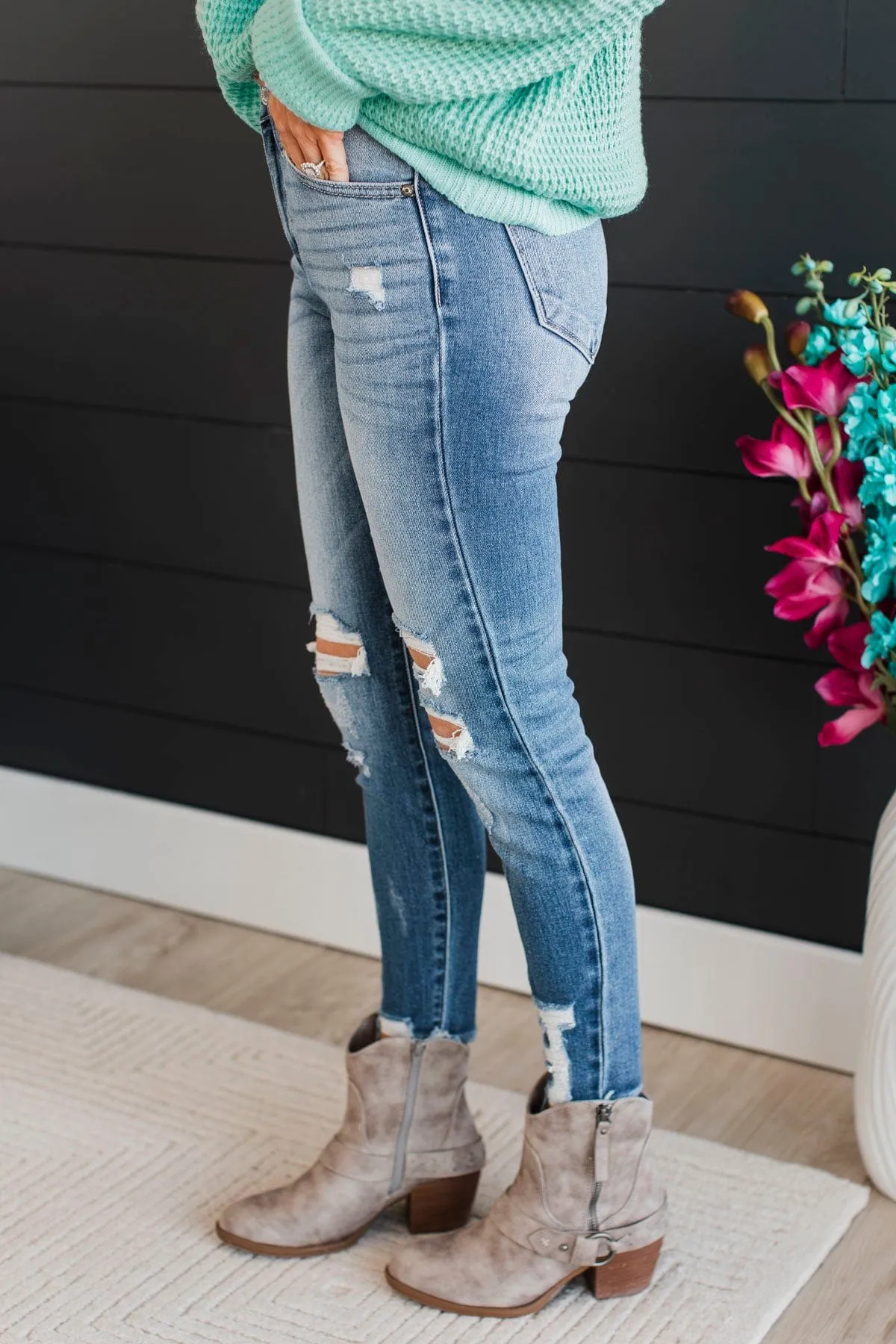 KanCan Ankle Skinny Jeans- Serena Wash