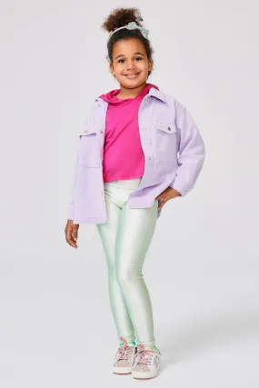 Kids Leggings in Lime Gingham