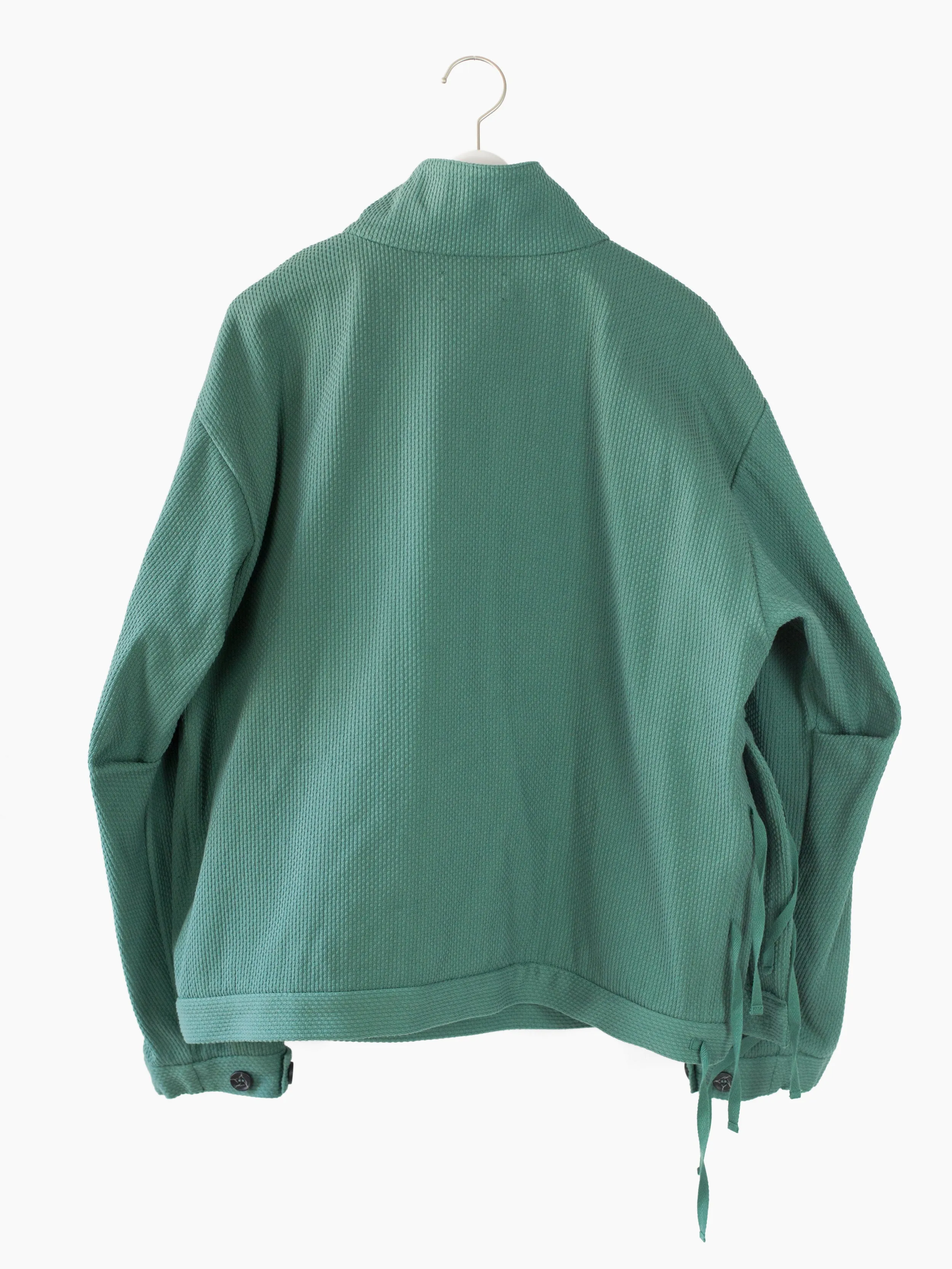 Kozaburo SS23 Copper Green Sashiko Monk Jacket