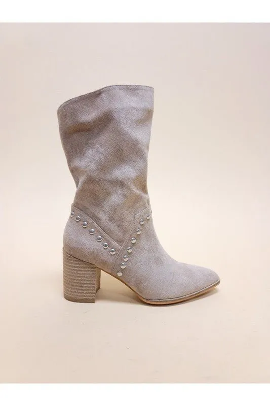 Leslie Suede Midi Boot