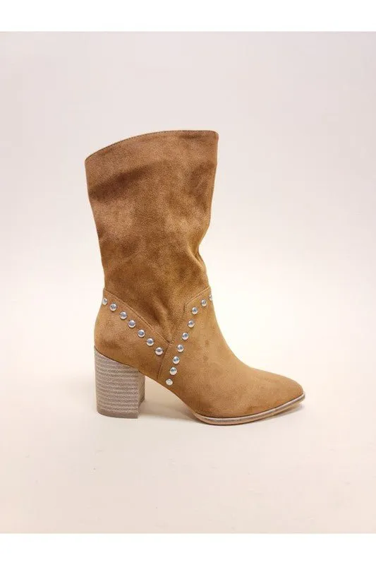 Leslie Suede Midi Boot