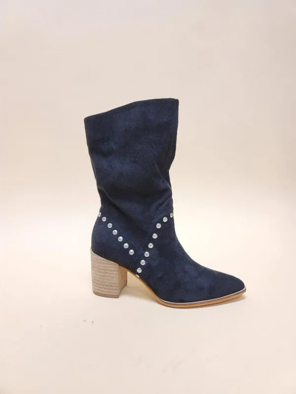 Leslie Suede Midi Boot